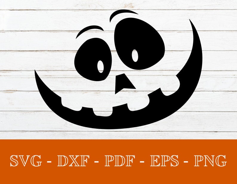 Download Jack O'Lantern Face SVG Cut File PNG DXF Cricut | Etsy
