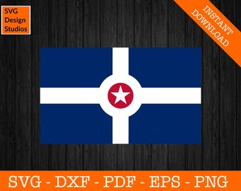 Indianapolis Svg, Indianapolis Svg, City Flag Svg, Indiana SVG - Cut File - PNG - DXF - Cricut - Vector Clipart - Design - Instant Download