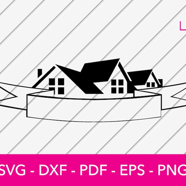 House Roof Frame Svg - Etsy