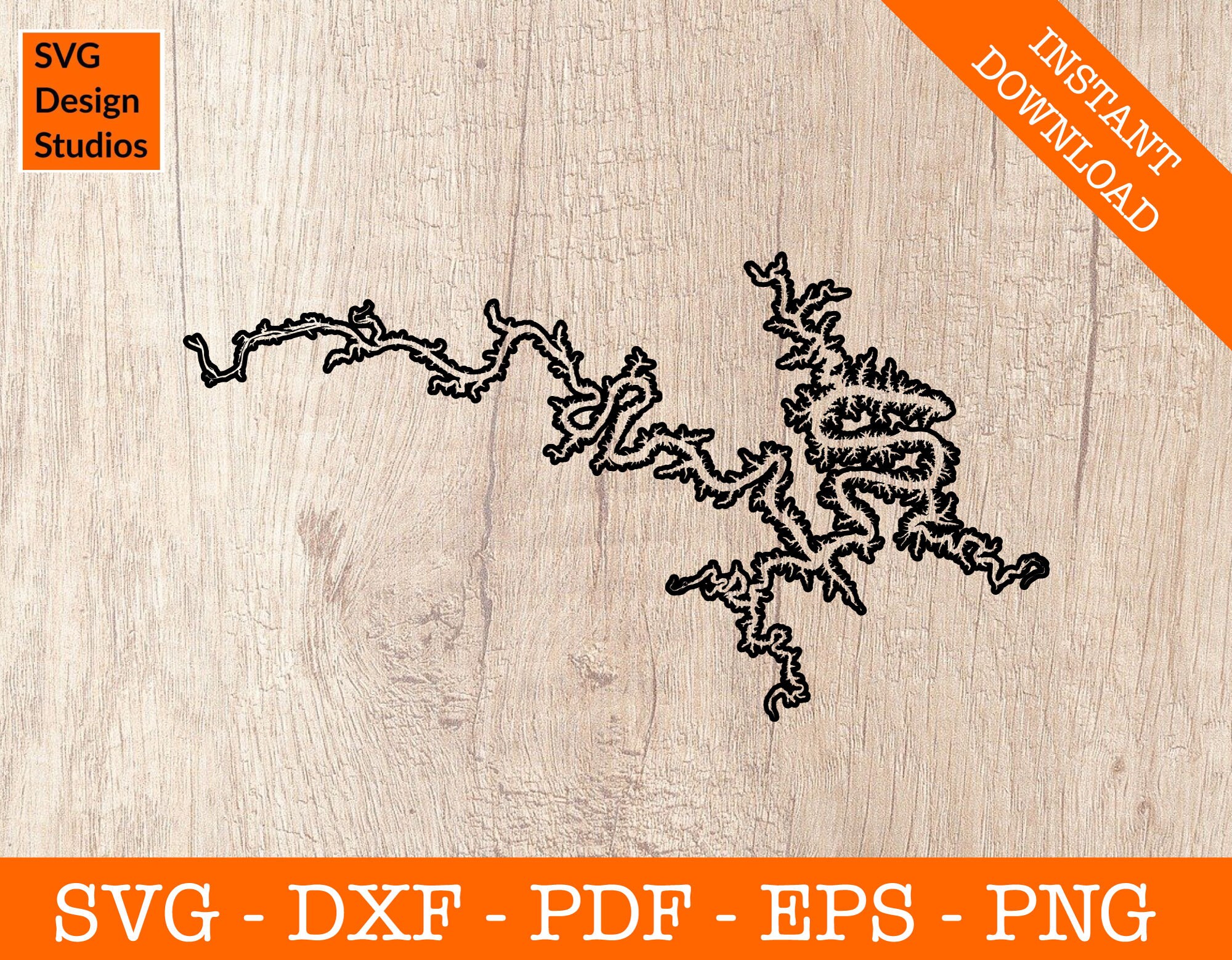 lake of the ozarks outline svg, lake ozark svg, missouri lake svg, lake