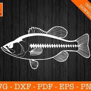 Largemouth Bass Fishing SVG, Bass svg, Fish svg, Tournament Svg, File - PNG - DXF - Cricut - Lake Beach - Clipart - Vinyl Die Cut - Template