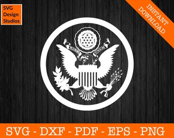 The Great Seal of the United States Svg, Badge Svg, Coat of Arms Clipart SVG - Cut File - PNG - DXF - Cricut - Vector - Design - Download