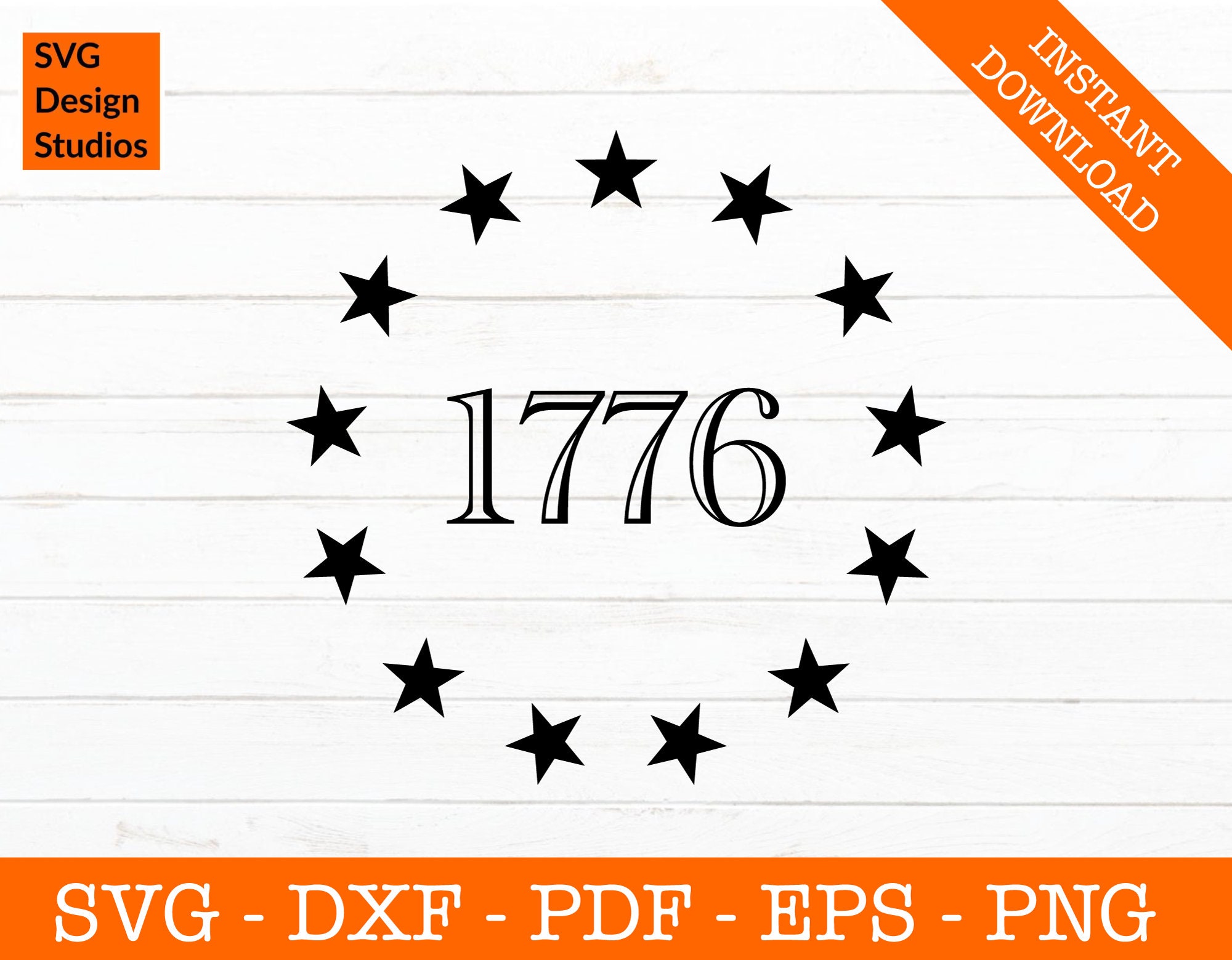 1776 Colonial Flag Stars Svg, Patriotic Svg, Betsy Ross Svg, Silhouette ...