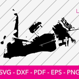 Key West Svg, Key West kaart Svg, Key West Florida Svg, Florida Keys Svg - png - DXF - Cricut - Vector Clipart - Design - commercieel gebruik