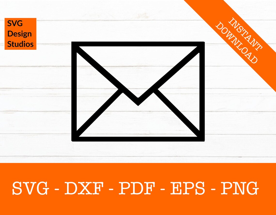 Envelope Svg Mail Postal Postage Service Silhouette SVG Etsy