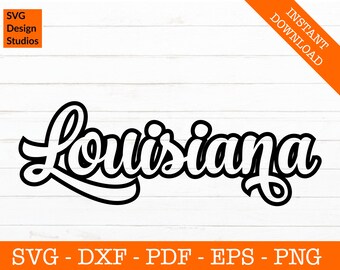 Retro Louisiana Svg, Louisiana State Svg, University, College, Clipart, Classic - Cut File - PNG - DXF - Cricut - Vector Clipart - Design