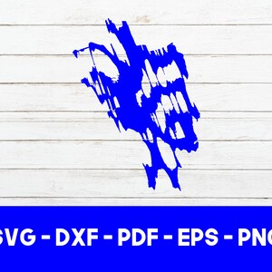 Lake Tapps, Washington Map Shape SVG Cut File - PNG - DXF - Cricut - Vector Clipart - Design - Instant Download