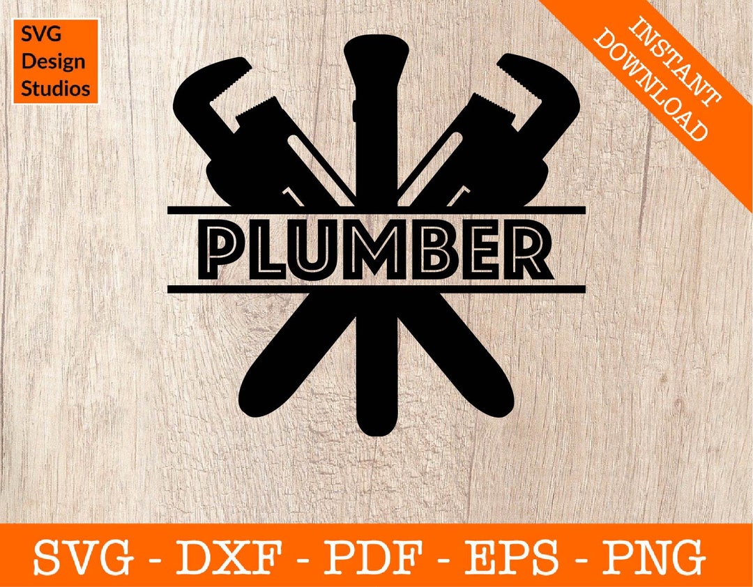 Plumber Logo Svg, Plumbing Logo Svg, Plumber Frame Svg, Comb SVG Cut ...
