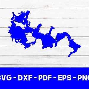 Devils Lake, North Dakota Karte Form SVG geschnitten Datei - PNG - DXF - Cricut - Vektor Clipart - Design - Instant Download