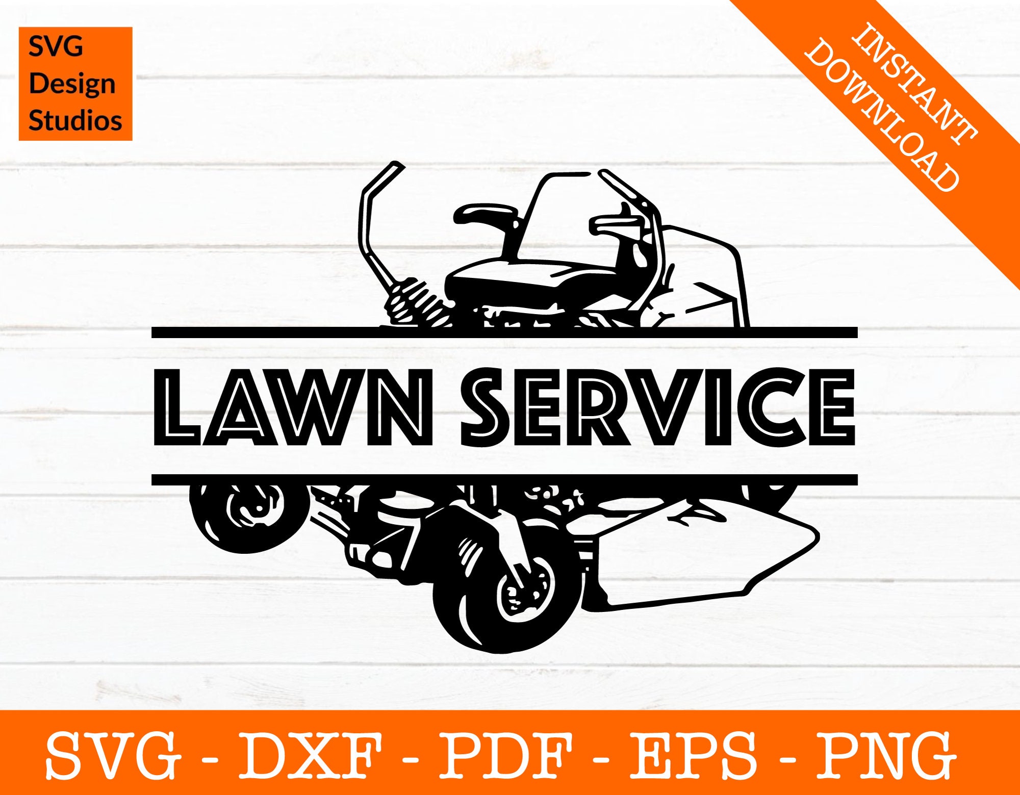 Zero Turn Lawnmower Svg Lawn Mower Svg Split Frame | Etsy