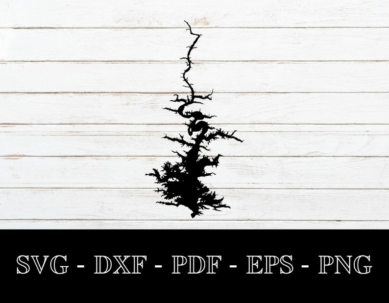 Broken Bow Lake Oklahoma Map Shape SVG Cut File PNG DXF Etsy