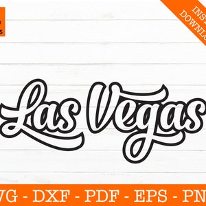 Retro Las Vegas Script Svg, Las Vegas Svg, Casino Svg, Gioco d'azzardo Svg, Silhouette SVG Cut File - png, eps, dxf, pdf, eps Vector Clipart