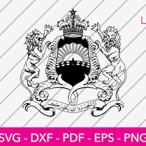 Maroc Svg, Maroc Svg Design, drapeau marocain Png coupe fichier - PNG - DXF - Cricut - Vector Clipart - Design - téléchargement immédiat