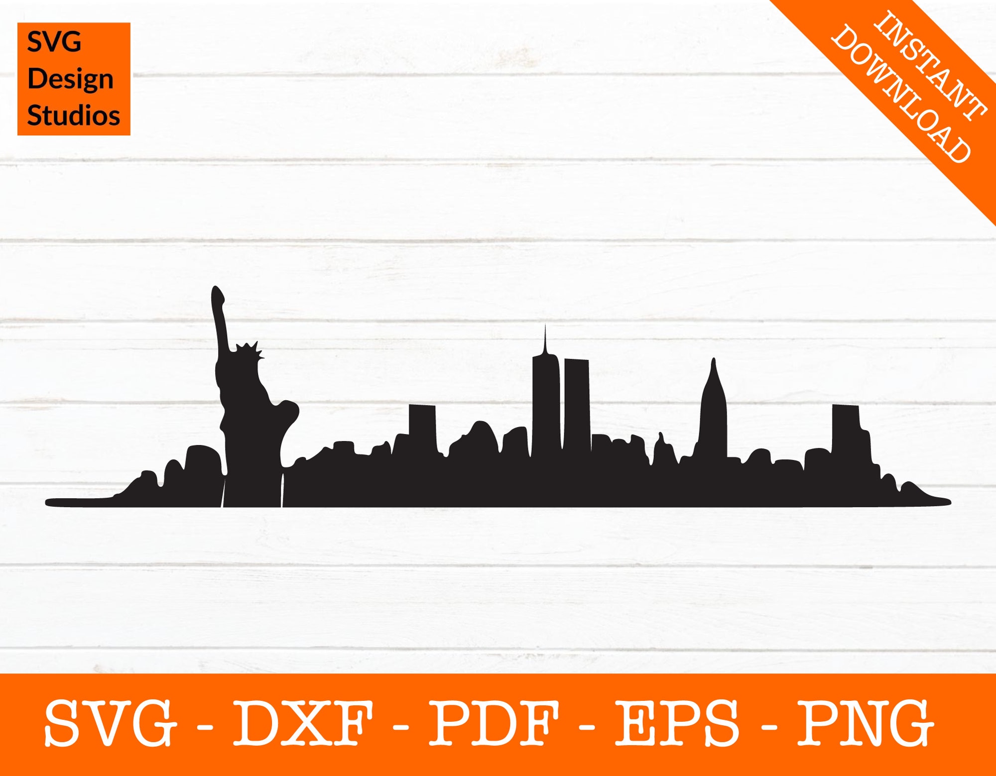 NYC Skyline svg New York City Skyline Cityscape svg | Etsy