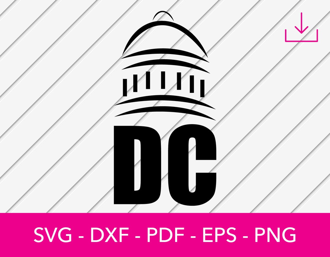 Washington DC Design Svg, Washington DC Svg, Washington D.C. Svg Cut