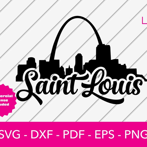 St Louis SVG, STL SVG, St. Louis Arch, St Louis Skyline, Cardinals, 314 Day, stl png, St Louis City, Digital Download, Cricut, Silhouette