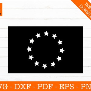 Bandeira da União Europeia svg, Bandeira da UE Svg, Bandeira da Europa Svg, Cut File - PNG - DXF - Cricut - Vector Clipart - Design - Instant Download