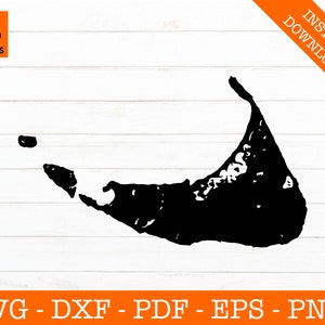Nantucket Island, Cape Cod, Cape Cod, Massachusetts Beach Ocean SVG geschnitten Datei - PNG - DXF - Cricut - Vektor Clipart - Design - Instant Download