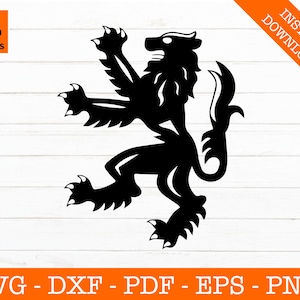 Ecosse Svg, Svg écossais, Ecosse Lion Svg, Clipart SVG - fichier de coupe - png - dxf - Cricut - Vector Clipart - Design - téléchargement immédiat