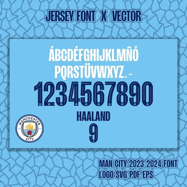 Manchester City Font Etsy
