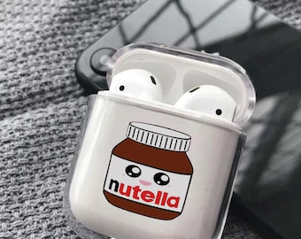 Nutella Airpods Case Art Airpods Cute Great Gift Smile Gift