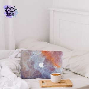 Weiß Orange Farbverlauf Mineral , Hülle für MacBook 12 Kristall weiß Marmor hp Farbverlauf A2251 Hartschale