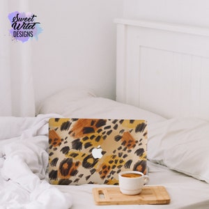 Dierenprint abstracte kunst laptoptas MacBook 2021 geval nieuwe MacBook 13 Pro MacBook 2022 geval dierlijke A2141 geval abstracte A1708 kunst A2442 geval
