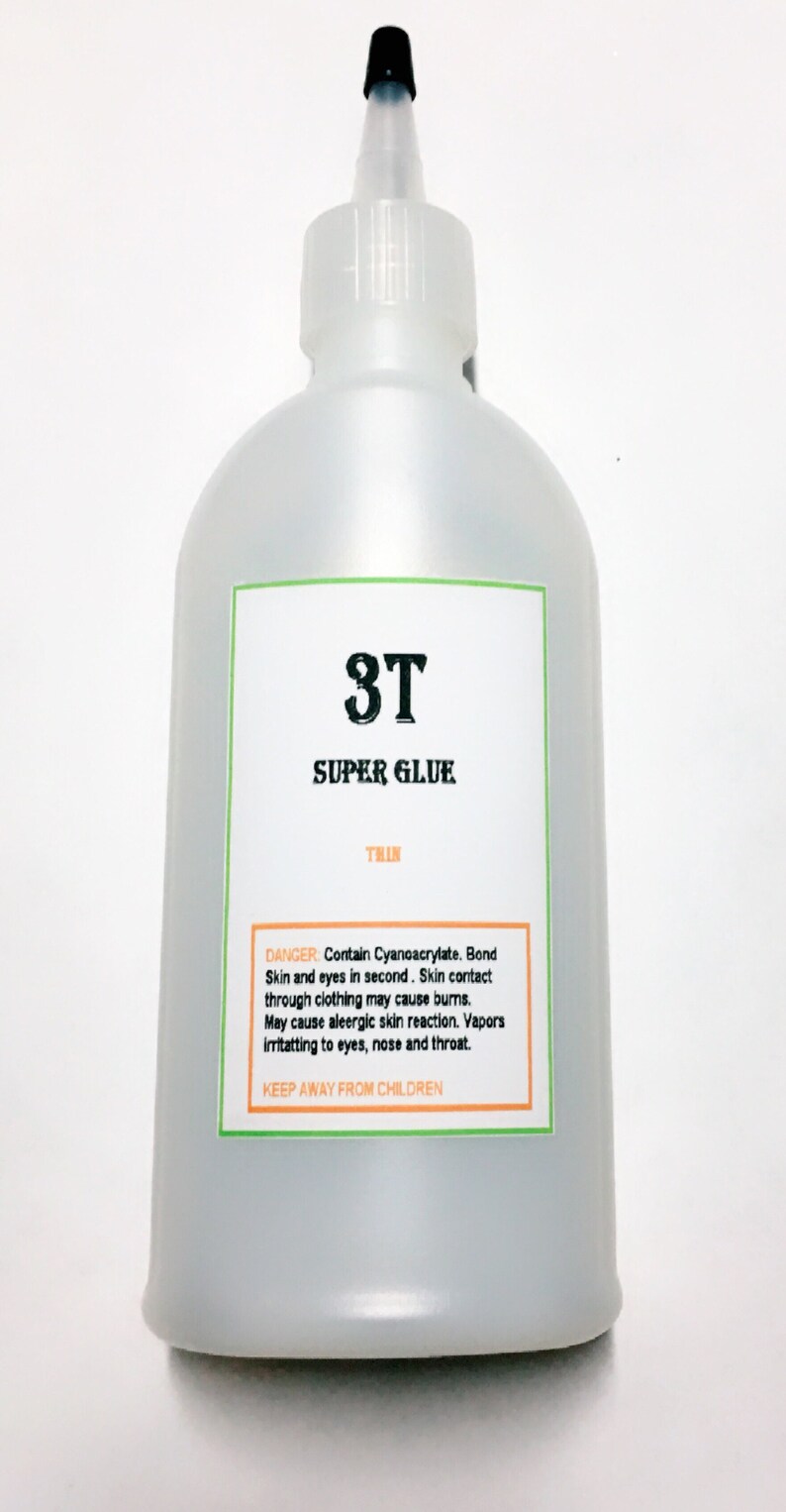 Thin CA Glue large 8 Oz Bottle Super Glue Adhesive Etsy