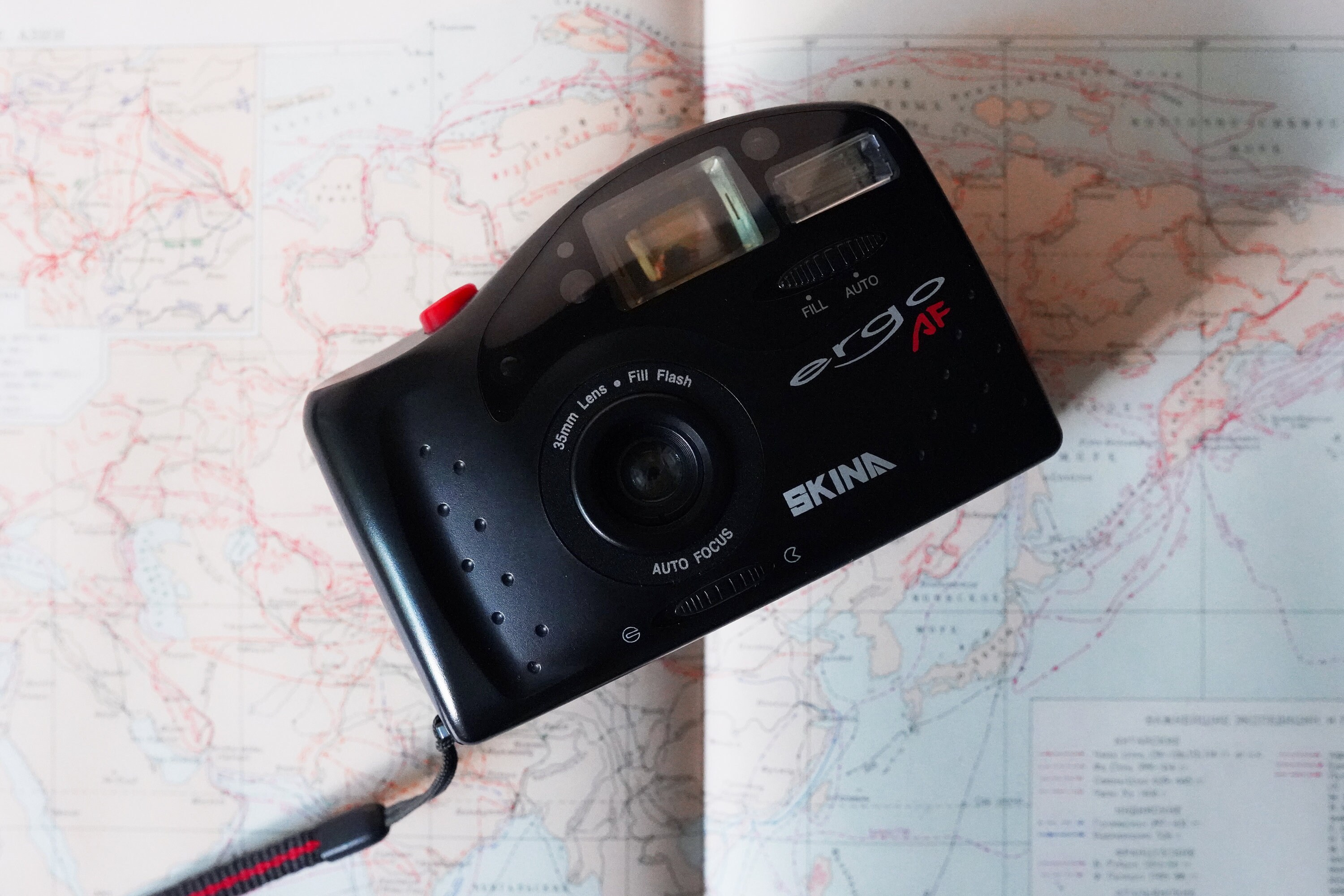 Skina AF841 point and shoot focus free 35mm film camera. Etsy