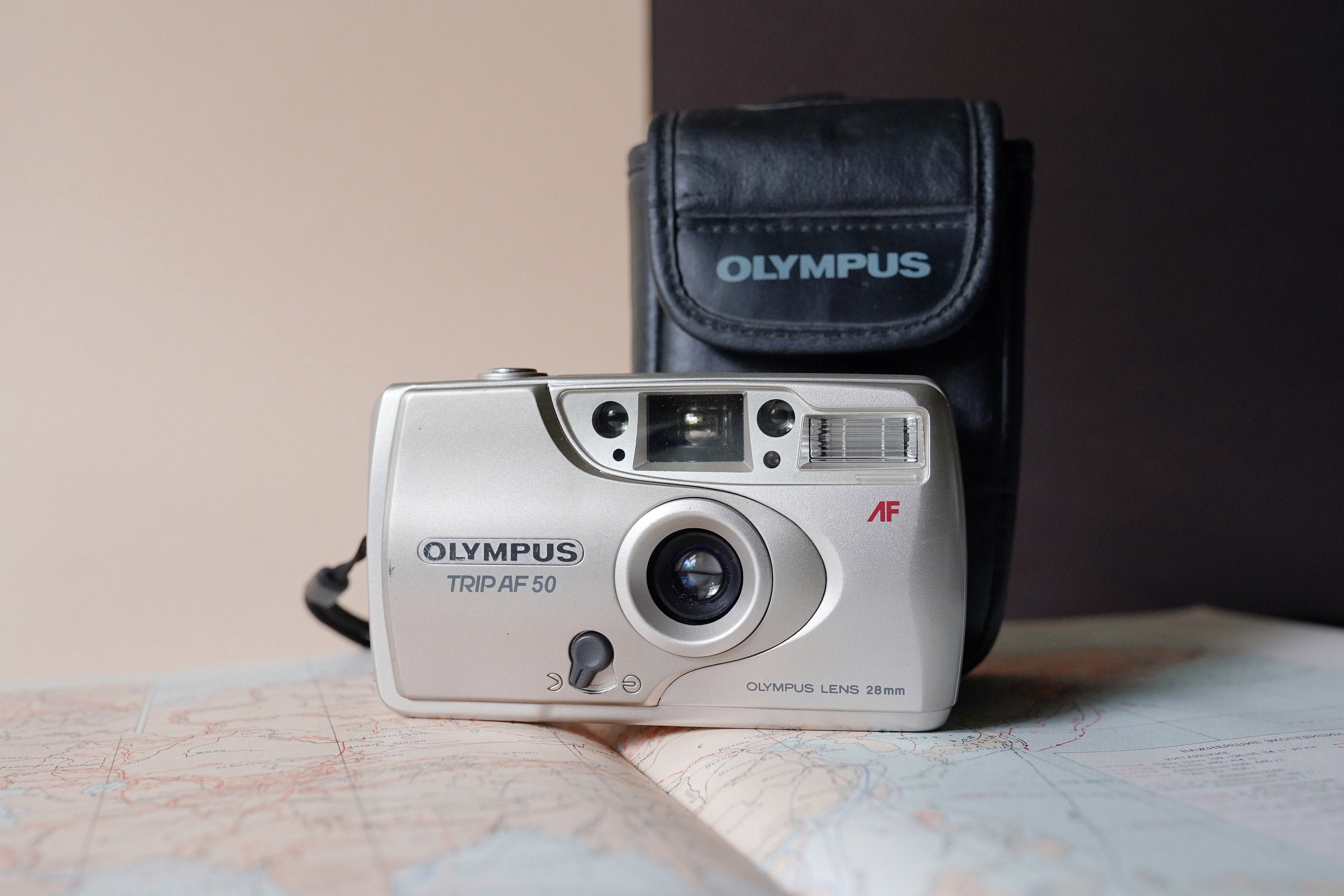 Olympus Trip AF 50 35mm point and shoot film camera with a 28 Etsy