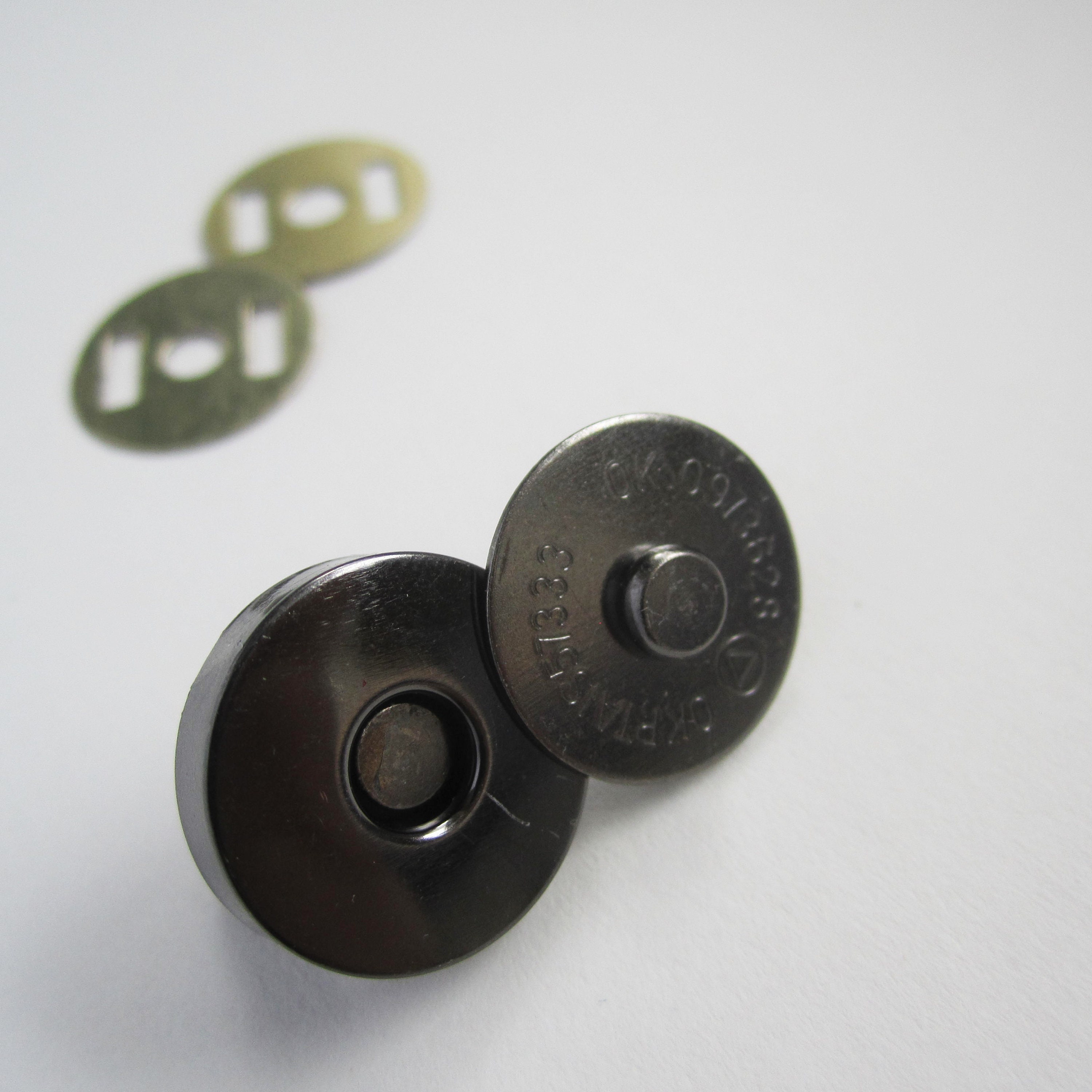 18mm Bag Snap Fastener Purse Leather Bronze Gunmetal Etsy UK