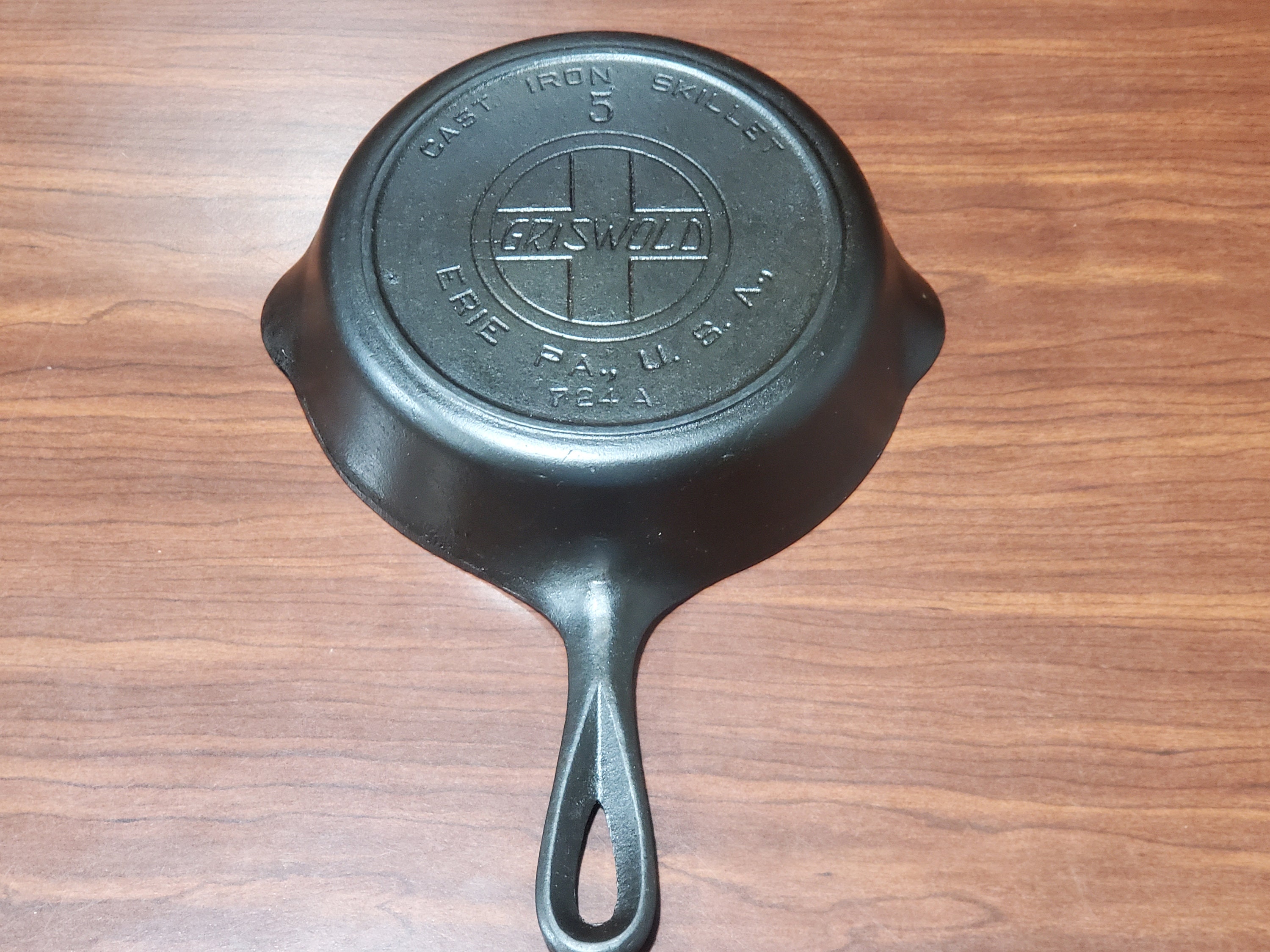 Vintage Griswold No. 5 Cast Iron Skillet/ P/N 724A/Slant Etsy