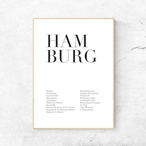 Hamburg Art Print - Travel Art Print, Monuments, Museums, Attractions, City Wall Art, Physical Print, No Frame Included
