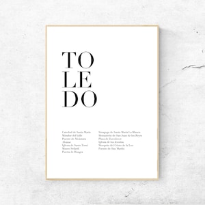 Toledo Art Print - Travel Art Print, Monuments, Museums, Attractions, City Wall Art, Physical Print, Modern Home Decor, No Frame Included