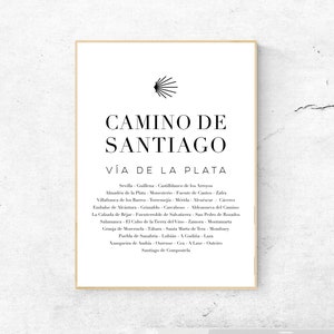 Camino de Santiago - Vía de la Plata - Travel Art Print, Galicia Wall Art, Physical Print, Galician Modern Home Decor, No Frame Included