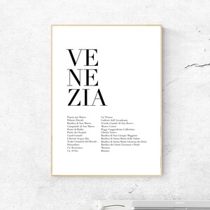 Venezia Printable Poster - Monuments, Museums and Attractions, Instant Download, Home Decor, Digital Wall Art, Modern Print, Poster Design