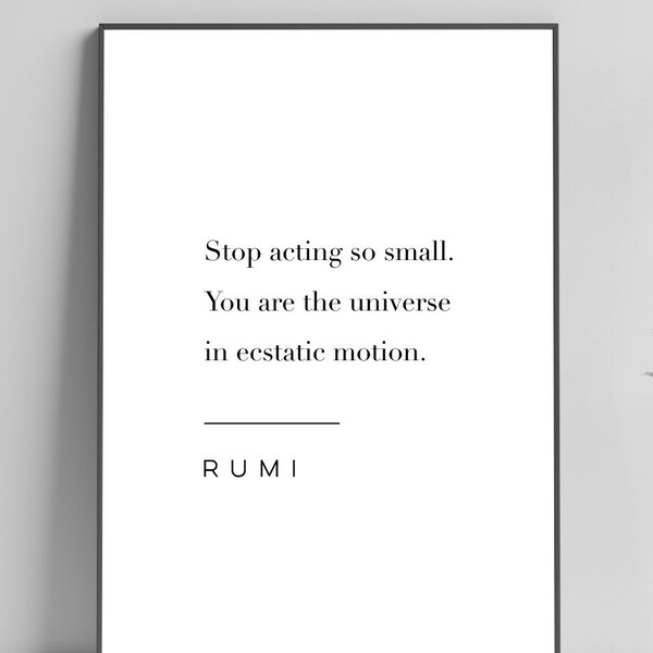 Rumi Quote - Etsy