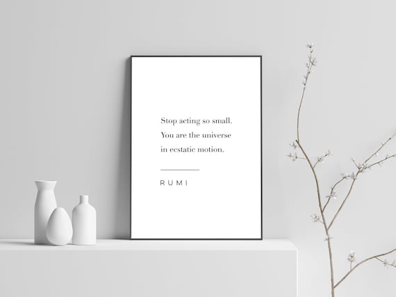 Printable Rumi Quotes Printable Rumi Quote Wall Art, Rumi Poetry