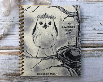 Handwritten Empty Nest Short Story Book of Wisdom ~ Lovebird, Seed Paper Book, Women's Transformation and Empowerment, Empty Nester Gifts