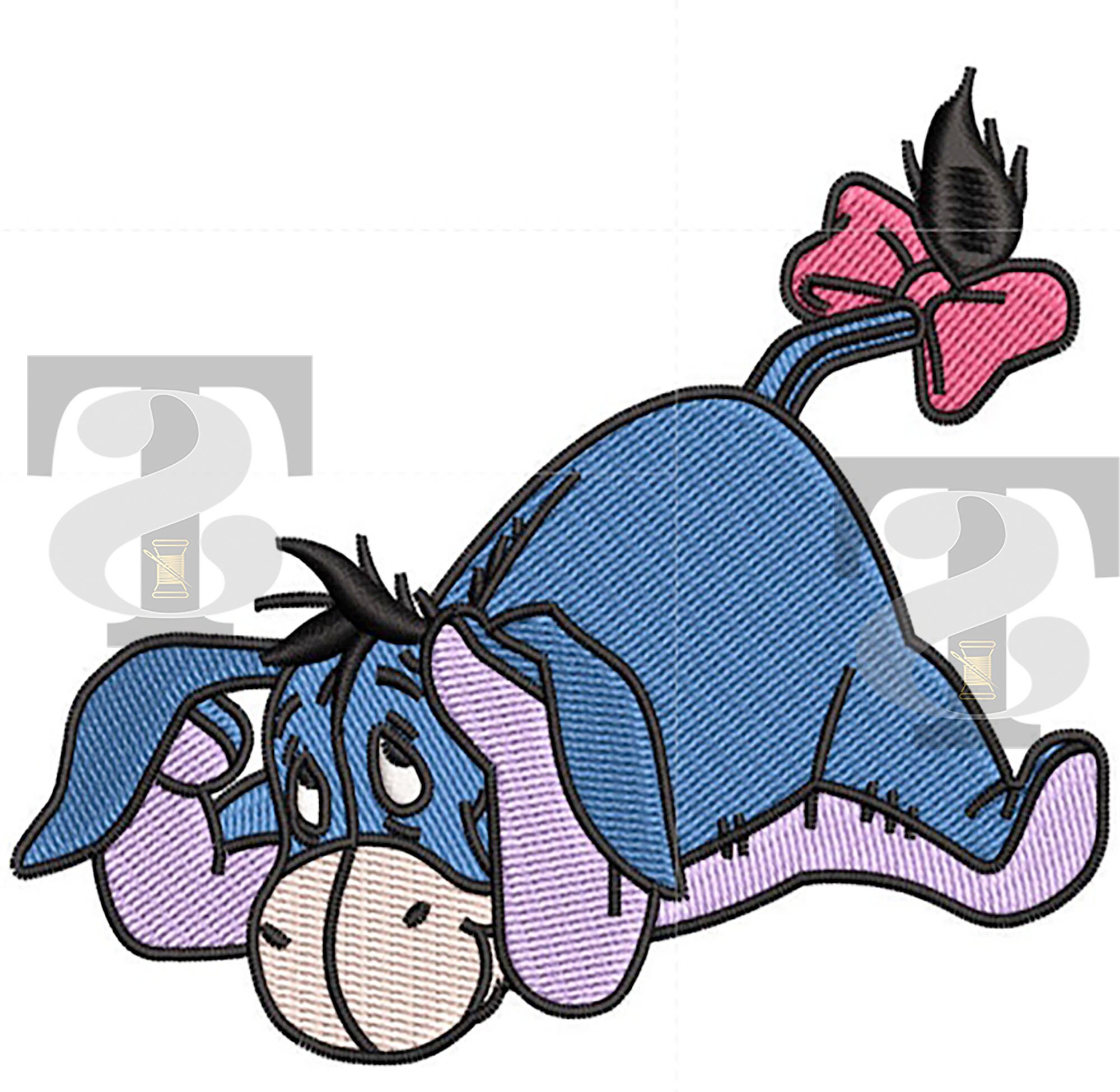 Eeyore machine embroidery design 4x4  5x7 hoop design  etsy Eeyore machine embroidery design 4x4  5x7 hoop design  etsy