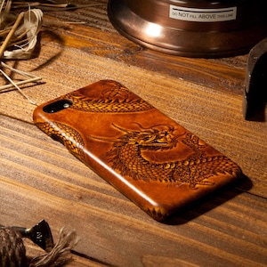 Mystic Dragon Leather Phone Case