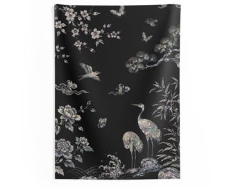 Korean Traditional Jagae Landscape Indoor Wall Tapestry
