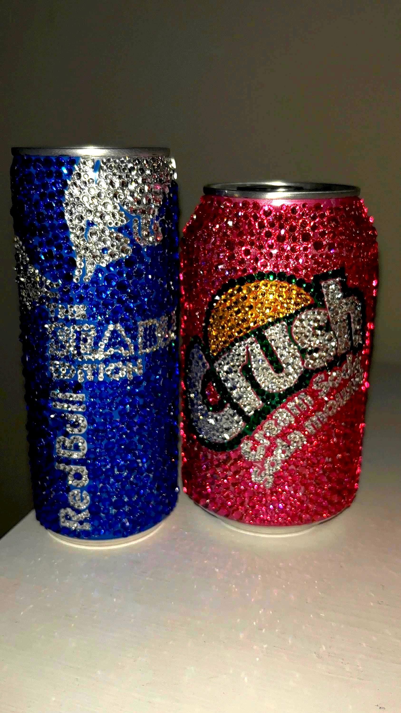 Bedazzled Redbull Can SEA BLUE EDITION (unopened) - Etsy