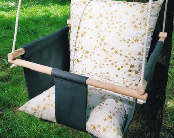 baby swing with stars