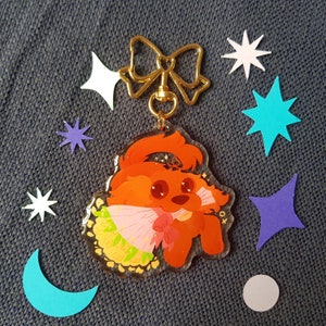 Dog Bouquet Acrylic Charm