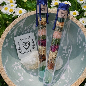 Seaglass Spell Vial (DESIRE SPELL) wax sealed - for witchcraft/wicca/pagan/hoodoo