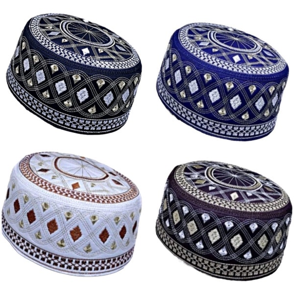 Prayer Hat Topi Mosque Namaz Embroidery Design 2