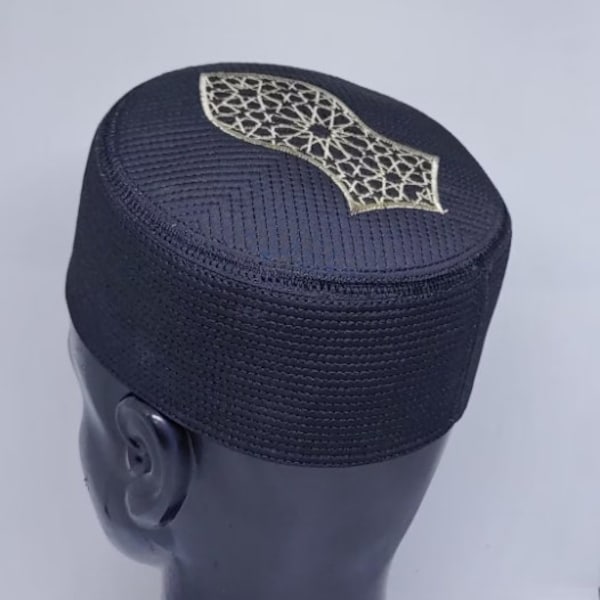 Cappello da preghiera cappello musulmano Topi Nalayn, Nalain Shrif Shareef Paak ricamato Kufi UK