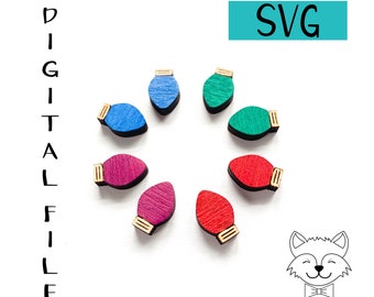 Lightbulb Studs - SVG- Digital Download