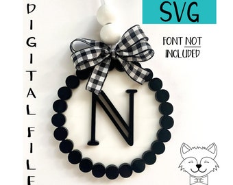 Beaded Border Shiplap Layered Ornament File - SVG - Digital Download